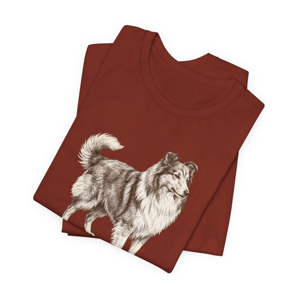 Shetland Sheepdog Latin Shirt, Vintage Dog Sketch Tee, Dog Latin Gift