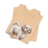 Shichon Dad Shirt, Vintage Dog Sketch Tee, Dog Dad Gift
