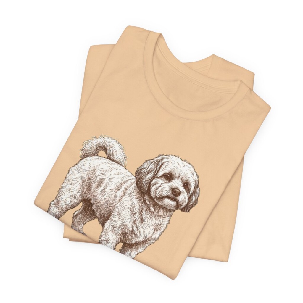 Shichon Dad Shirt, Vintage Dog Sketch Tee, Dog Dad Gift