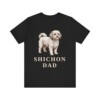 Shichon Dad Shirt, Vintage Dog Sketch Tee, Dog Dad Gift