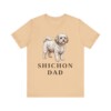 Shichon Dad Shirt, Vintage Dog Sketch Tee, Dog Dad Gift