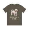 Shichon Dad Shirt, Vintage Dog Sketch Tee, Dog Dad Gift
