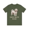 Shichon Dad Shirt, Vintage Dog Sketch Tee, Dog Dad Gift