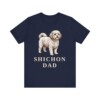 Shichon Dad Shirt, Vintage Dog Sketch Tee, Dog Dad Gift