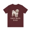 Shichon Dad Shirt, Vintage Dog Sketch Tee, Dog Dad Gift