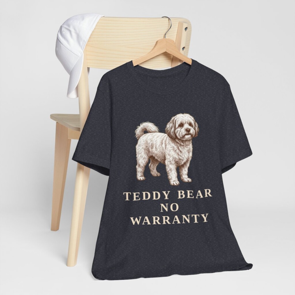Shichon Humor Shirt, Vintage Dog Sketch Tee, Dog Humor Gift