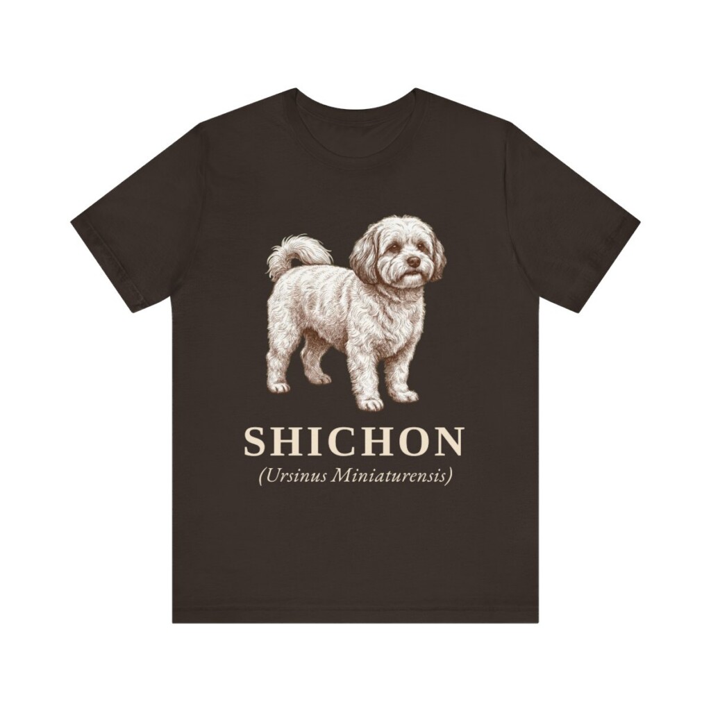 Shichon Latin Shirt, Vintage Dog Sketch Tee, Dog Latin Gift