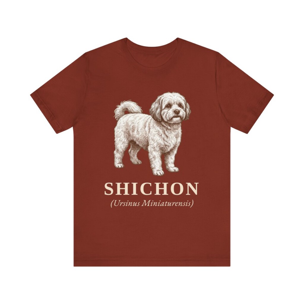 Shichon Latin Shirt, Vintage Dog Sketch Tee, Dog Latin Gift
