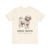 Shichon Latin Shirt, Vintage Dog Sketch Tee, Dog Latin Gift