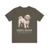 Shichon Latin Shirt, Vintage Dog Sketch Tee, Dog Latin Gift