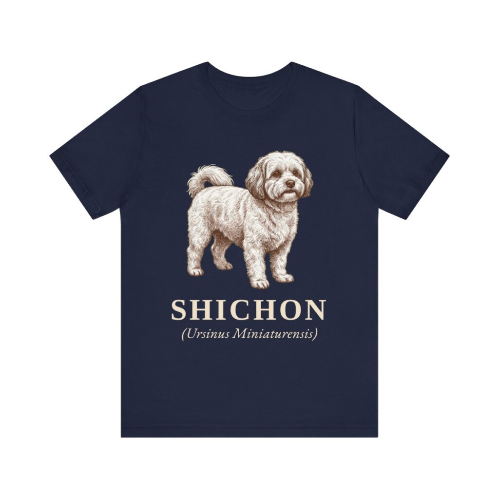 Shichon Latin Shirt, Vintage Dog Sketch Tee, Dog Latin Gift
