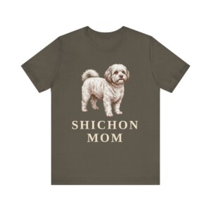 Shichon Mom Shirt, Vintage Dog Sketch Tee, Dog Mom Gift