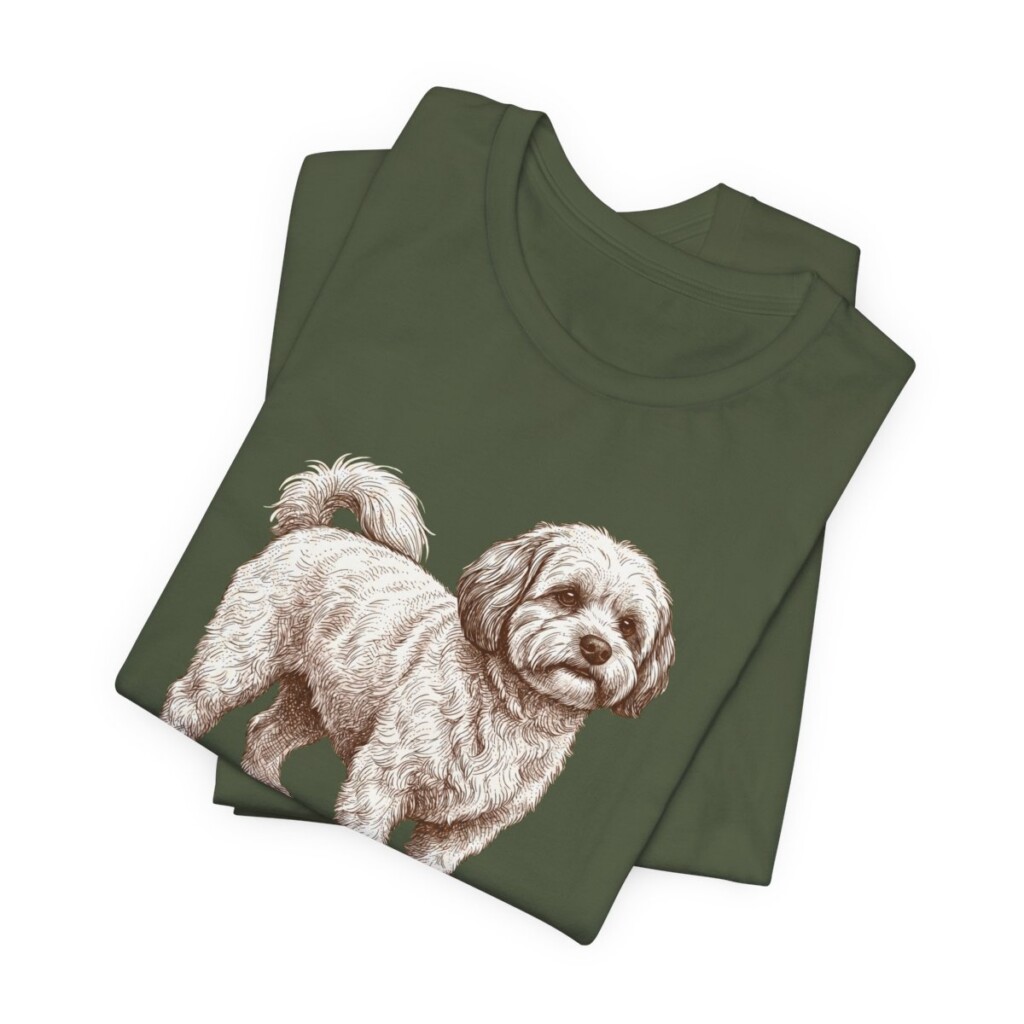 Shichon Mom Shirt, Vintage Dog Sketch Tee, Dog Mom Gift