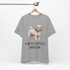 Shichon Mom Shirt, Vintage Dog Sketch Tee, Dog Mom Gift