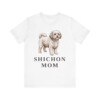 Shichon Mom Shirt, Vintage Dog Sketch Tee, Dog Mom Gift