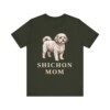 Shichon Mom Shirt, Vintage Dog Sketch Tee, Dog Mom Gift