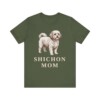 Shichon Mom Shirt, Vintage Dog Sketch Tee, Dog Mom Gift