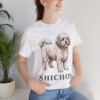 Shichon Shirt, Vintage Dog Sketch Tee, Dog Lover Gift