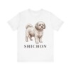 Shichon Shirt, Vintage Dog Sketch Tee, Dog Lover Gift