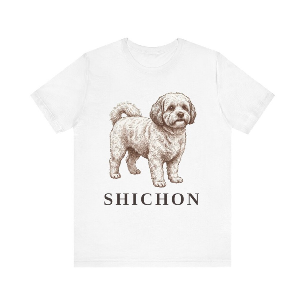 Shichon Shirt, Vintage Dog Sketch Tee, Dog Lover Gift