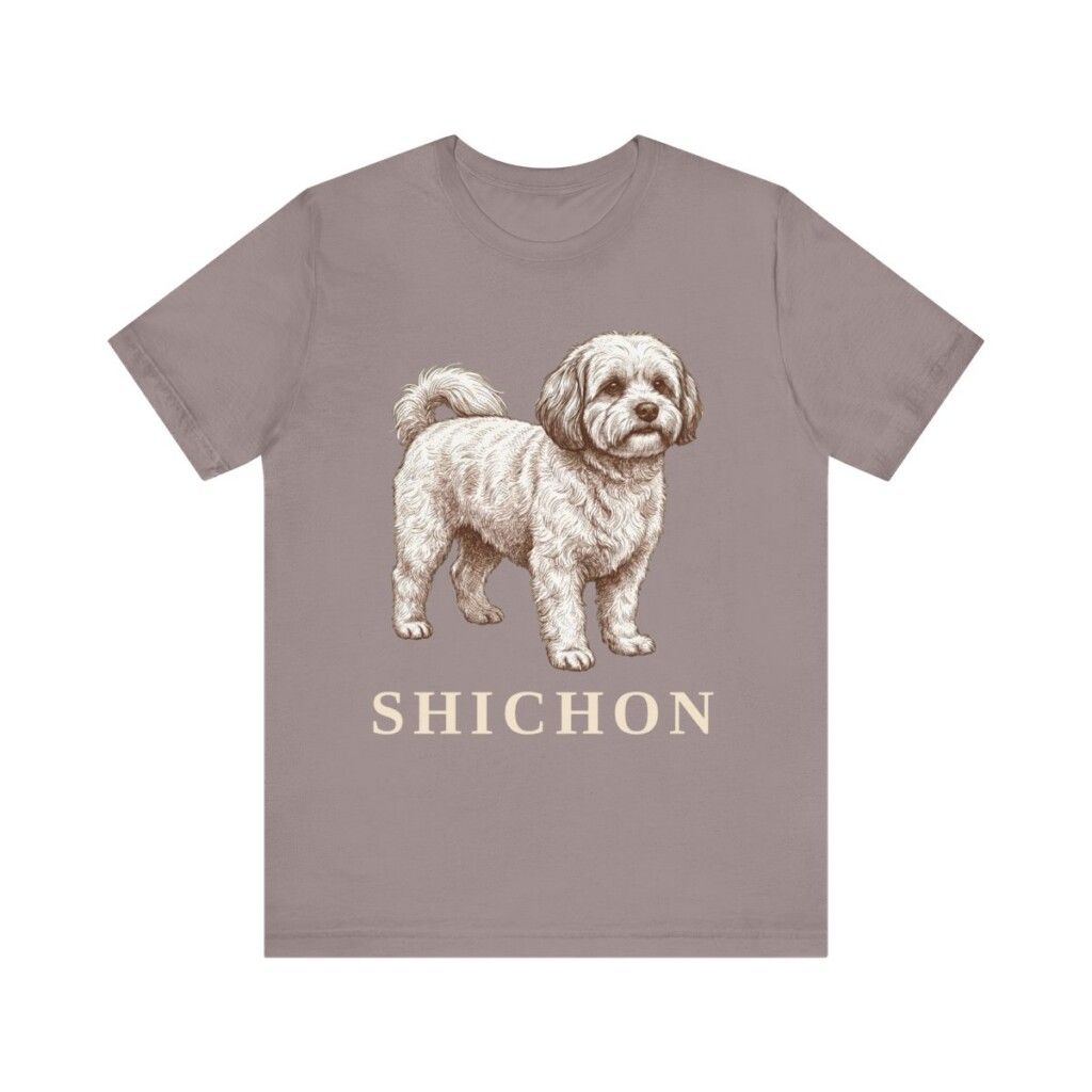 Shichon Shirt, Vintage Dog Sketch Tee, Dog Lover Gift