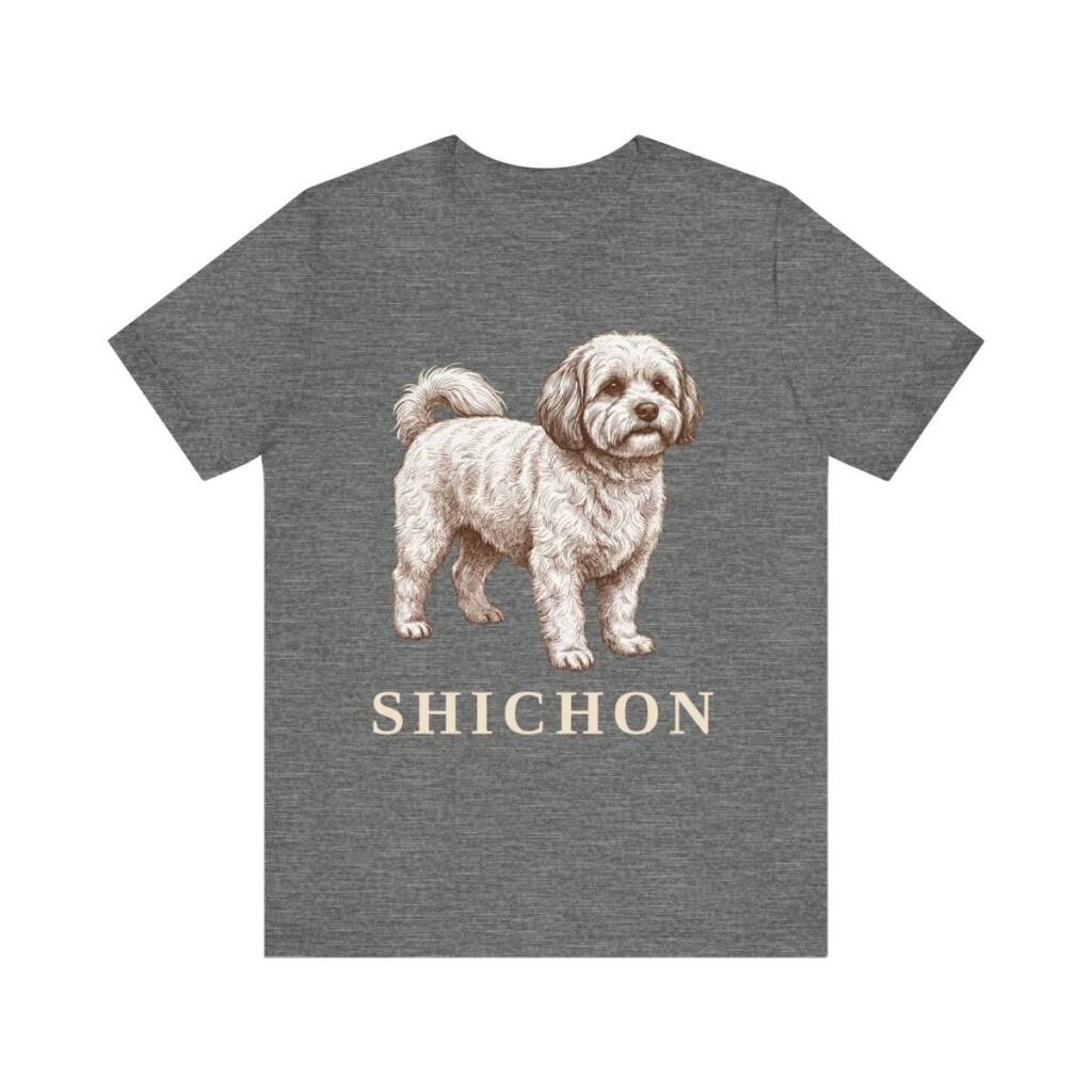 Shichon Shirt, Vintage Dog Sketch Tee, Dog Lover Gift
