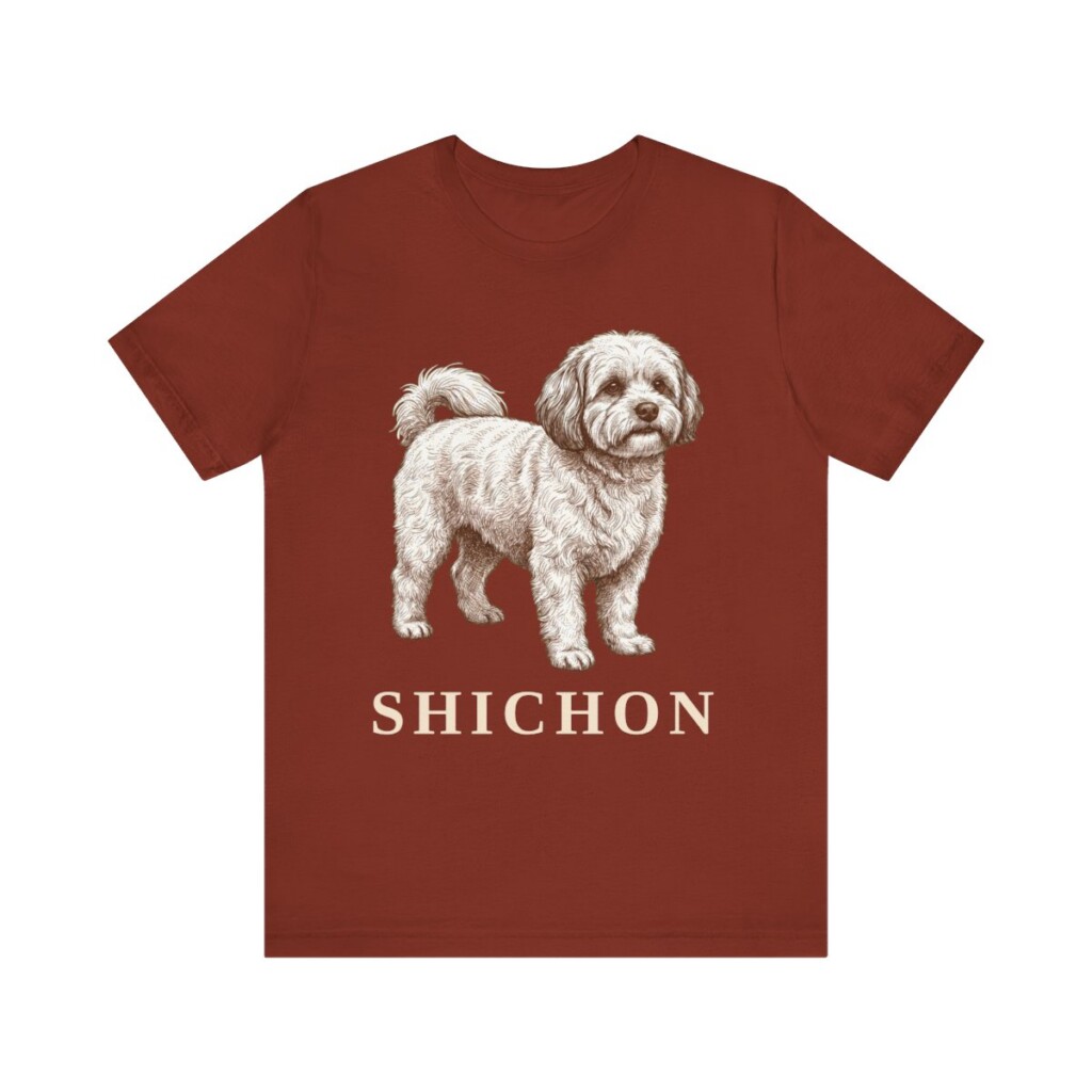 Shichon Shirt, Vintage Dog Sketch Tee, Dog Lover Gift