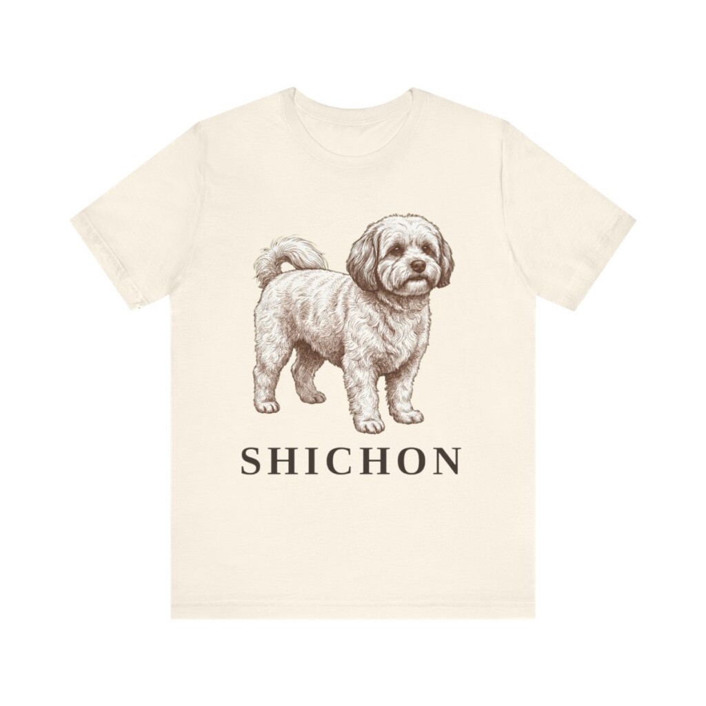 Shichon Shirt, Vintage Dog Sketch Tee, Dog Lover Gift