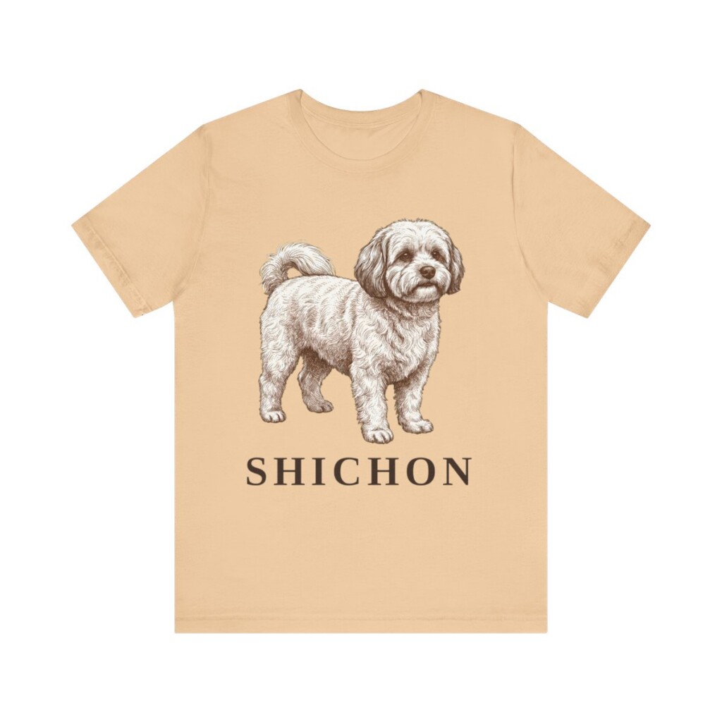 Shichon Shirt, Vintage Dog Sketch Tee, Dog Lover Gift