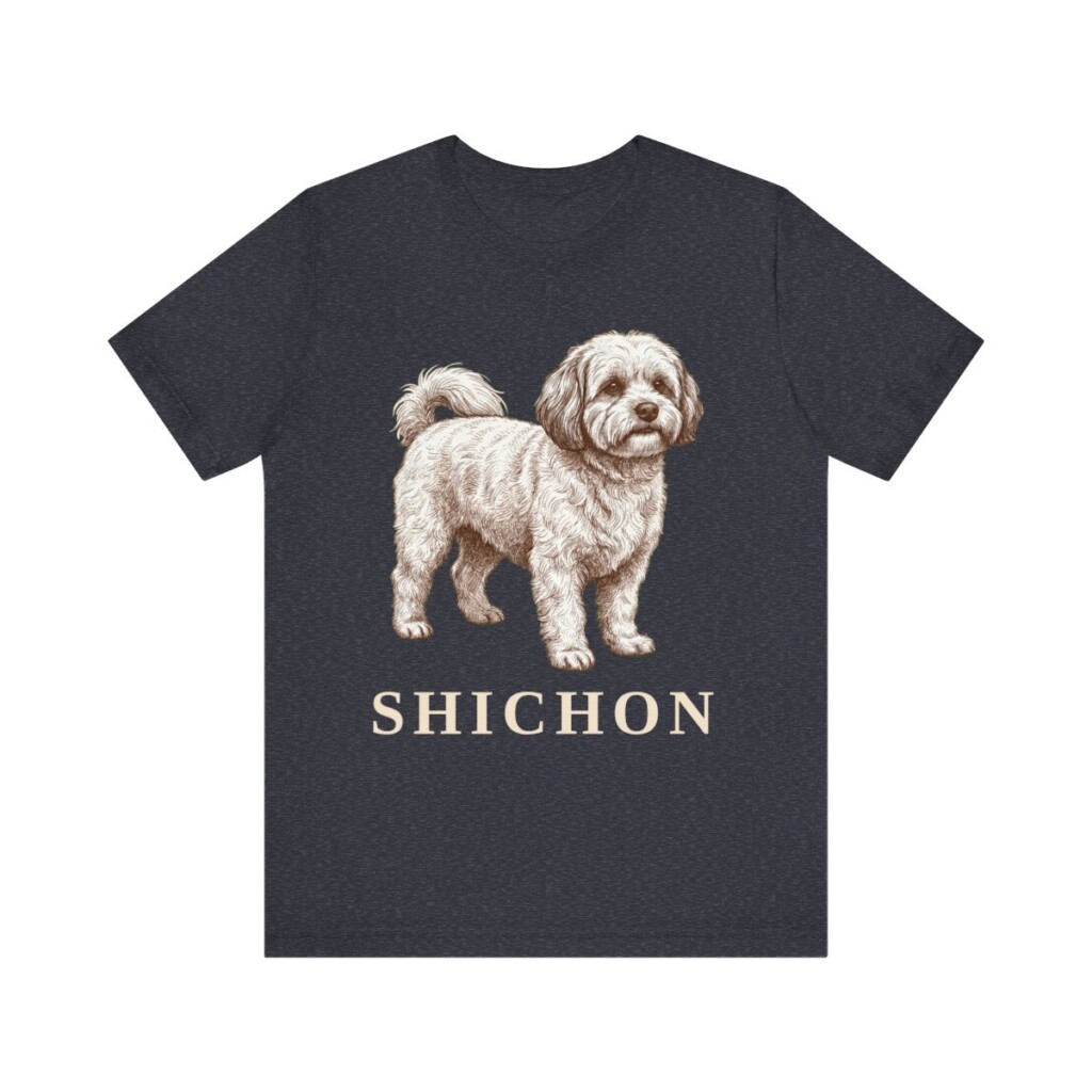 Shichon Shirt, Vintage Dog Sketch Tee, Dog Lover Gift