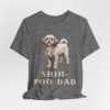 Shih-Poo Dad Shirt, Vintage Dog Sketch Tee, Dog Dad Gift