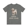 Shih-Poo Dad Shirt, Vintage Dog Sketch Tee, Dog Dad Gift