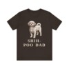 Shih-Poo Dad Shirt, Vintage Dog Sketch Tee, Dog Dad Gift