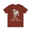Shih-Poo Dad Shirt, Vintage Dog Sketch Tee, Dog Dad Gift