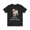 Shih-Poo Dad Shirt, Vintage Dog Sketch Tee, Dog Dad Gift