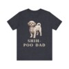 Shih-Poo Dad Shirt, Vintage Dog Sketch Tee, Dog Dad Gift