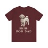 Shih-Poo Dad Shirt, Vintage Dog Sketch Tee, Dog Dad Gift