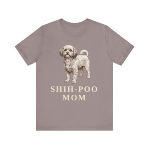 Shih-Poo Mom Shirt, Vintage Dog Sketch Tee, Dog Mom Gift