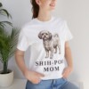 Shih-Poo Mom Shirt, Vintage Dog Sketch Tee, Dog Mom Gift