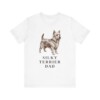 Silky Terrier Dad Shirt, Vintage Dog Sketch Tee, Dog Dad Gift