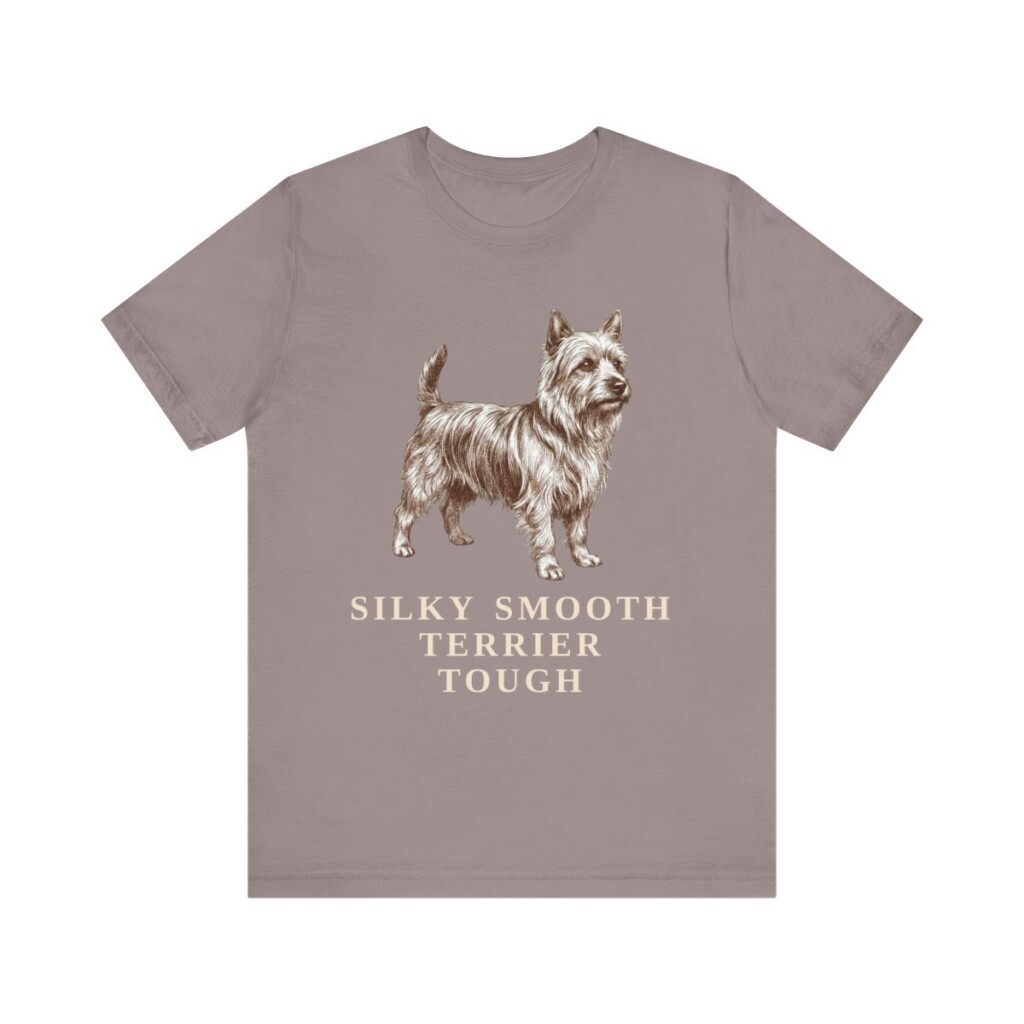 Silky Terrier Humor Shirt, Vintage Dog Sketch Tee, Dog Humor Gift