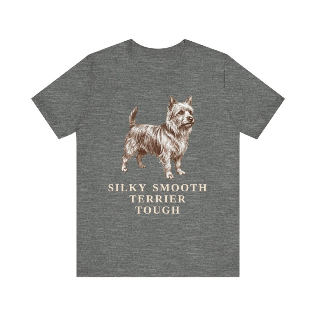 Silky Terrier Humor Shirt, Vintage Dog Sketch Tee, Dog Humor Gift