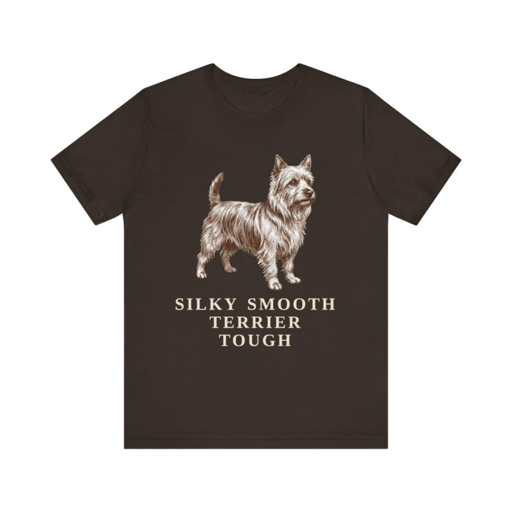 Silky Terrier Humor Shirt, Vintage Dog Sketch Tee, Dog Humor Gift
