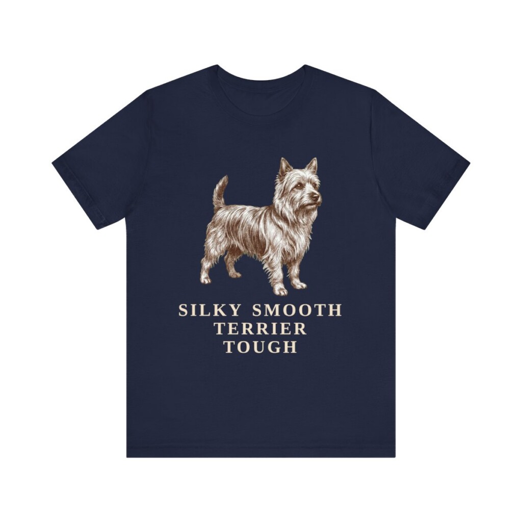Silky Terrier Humor Shirt, Vintage Dog Sketch Tee, Dog Humor Gift