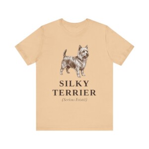 Silky Terrier Latin Shirt, Vintage Dog Sketch Tee, Dog Latin Gift