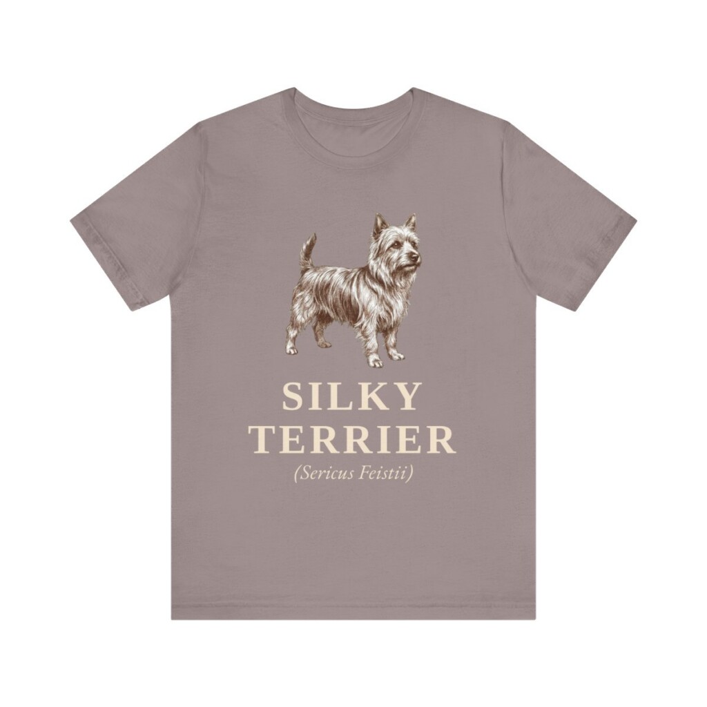 Silky Terrier Latin Shirt, Vintage Dog Sketch Tee, Dog Latin Gift