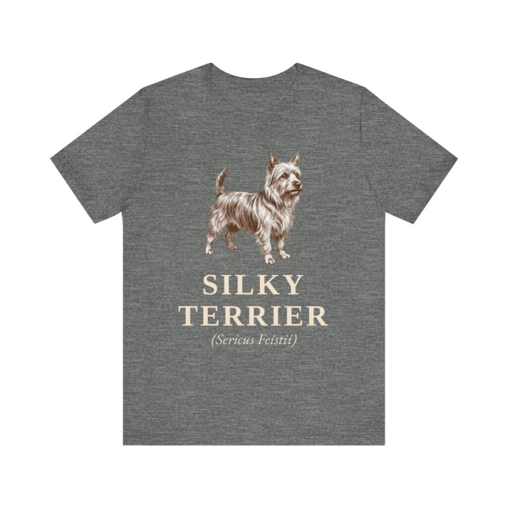 Silky Terrier Latin Shirt, Vintage Dog Sketch Tee, Dog Latin Gift