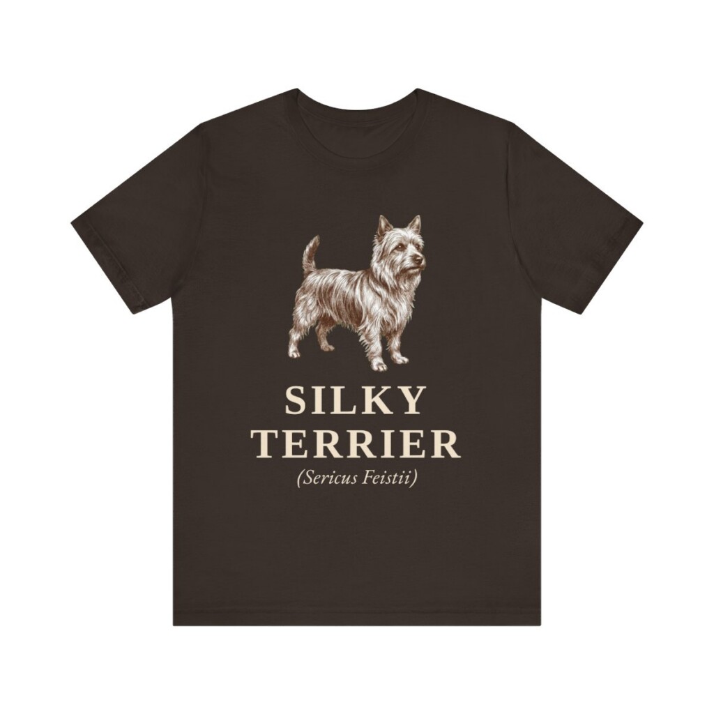 Silky Terrier Latin Shirt, Vintage Dog Sketch Tee, Dog Latin Gift