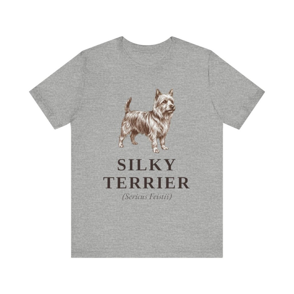 Silky Terrier Latin Shirt, Vintage Dog Sketch Tee, Dog Latin Gift