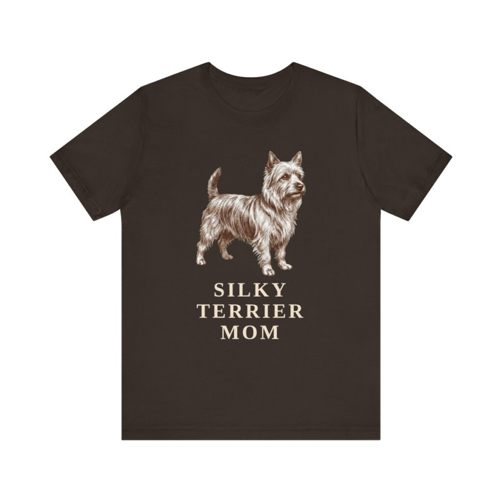 Silky Terrier Mom Shirt, Vintage Dog Sketch Tee, Dog Mom Gift